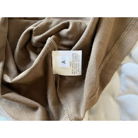 Eileen Fisher M  solid gray cowl draped neckline relaxed casual work layer dress - Picture 4 of 6